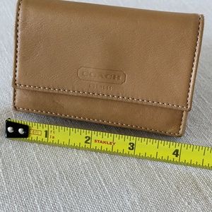 Coach Card Wallet Leather